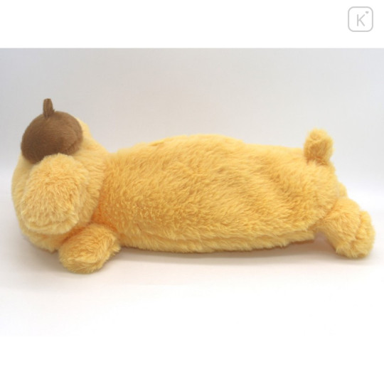 Japan Sanrio Fluffy Plush Pen Case - Pompompurin - 2