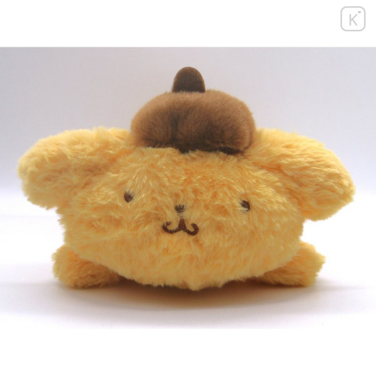 Japan Sanrio Fluffy Plush Pen Case - Pompompurin - 4