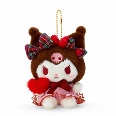 Japan Sanrio Mascot Holder - Kuromi / Ribbon Love
