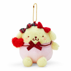 Japan Sanrio Mascot Holder - Pompompurin / Ribbon Love