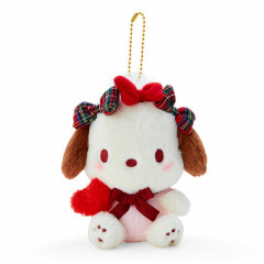 Japan Sanrio Mascot Holder - Pochacco / Ribbon Love