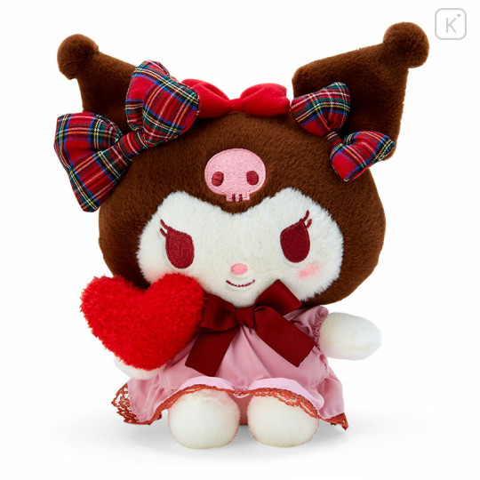 Japan Sanrio Plush Toy (S) - Kuromi / Ribbon Love - 1