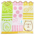 Japan San-X Jacquard Towel Handkerchief - Sumikko Gurashi / Neko & Zassou - 1