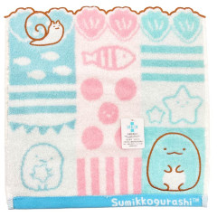 Japan San-X Jacquard Towel Handkerchief - Sumikko Gurashi / Tokage Lizard