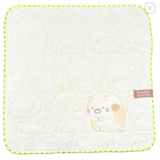 Japan San-X Embroidery Mini Towel - Sumikko Gurashi / Neko - 1