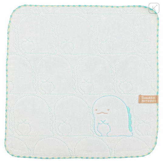 Japan San-X Embroidery Mini Towel - Sumikko Gurashi / Tokage Lizard - 1