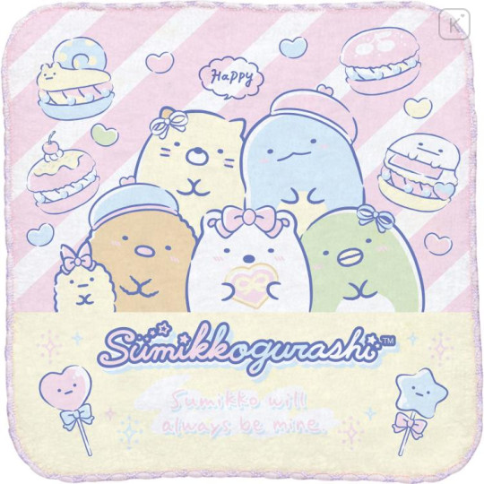 Japan San-X Petit Towel Handkerchief Set - Sumikko Gurashi / Sky Dessert Party - 3