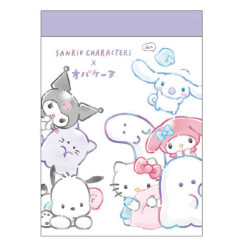Japan Sanrio × Obakenu Mini Notepad - Cinnamoroll / Hello Kitty / My Melody / Pompompurin / Pochacco
