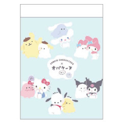 Japan Sanrio × Obakenu Mini Notepad - Cinnamoroll / Hello Kitty / My Melody / Pompompurin / Pochacco / Blue