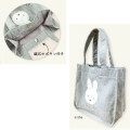 Japan Miffy Mini Tote Bag - Grey / Fluffy - 2