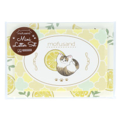 Japan Mofusand Mini Letter Set - Fruit Cat / Lemon