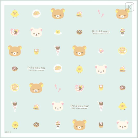 Japan San-X Lunch Napkin - Rilakkuma / Sweet Happy Days - 1