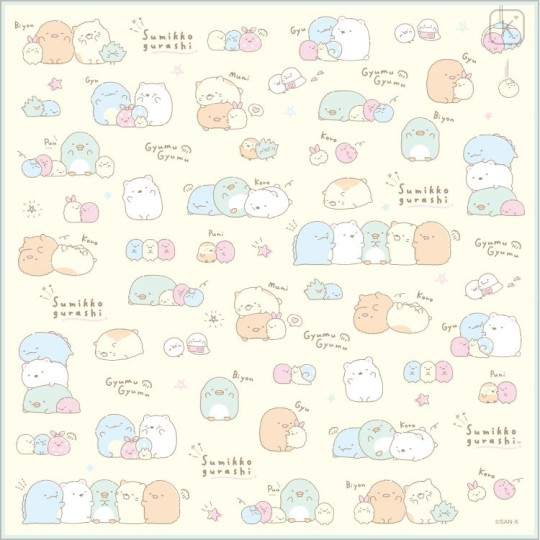 Japan San-X Lunch Napkin - Sumikko Gurashi / Squishy Pamphlet - 1