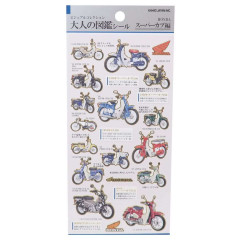 Japan Honda Picture Book Sticker - Motorbike / Super Cub