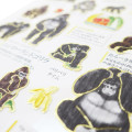 Japan Picture Book Sticker - Gorilla - 2