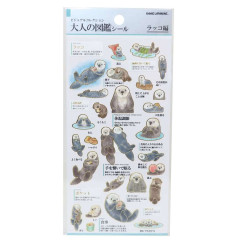 Japan Picture Book Sticker - Sea Otter
