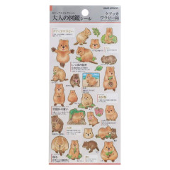 Japan Picture Book Sticker - Quokka Wallaby