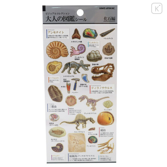 Japan Picture Book Sticker - Fossil - 1