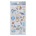 Japan Picture Book Sticker - Aquarium - 1