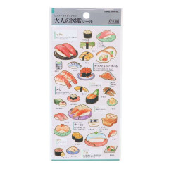 Japan Picture Book Sticker - Sushi