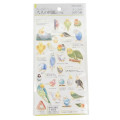 Japan Picture Book Sticker - Parakeet - 1
