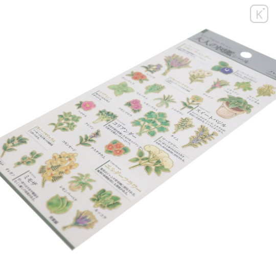 Japan Picture Book Sticker - Herb - 2