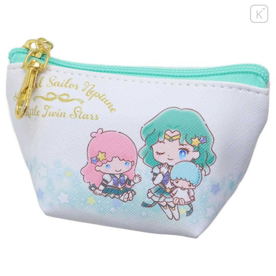 Japan Sanrio × Sailor Moon Cosmos Triangular Mini Pouch - Sailor Neptune × Little Twin Stars - 1
