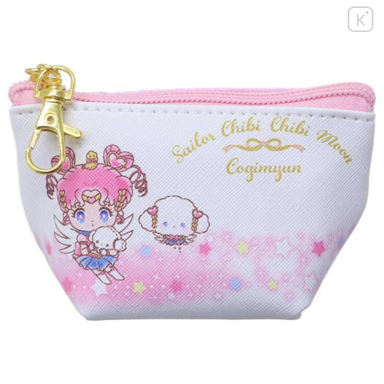 Japan Sanrio × Sailor Moon Cosmos Triangular Mini Pouch - Sailor Chibi Chibi Moon × Cogimyun - 1