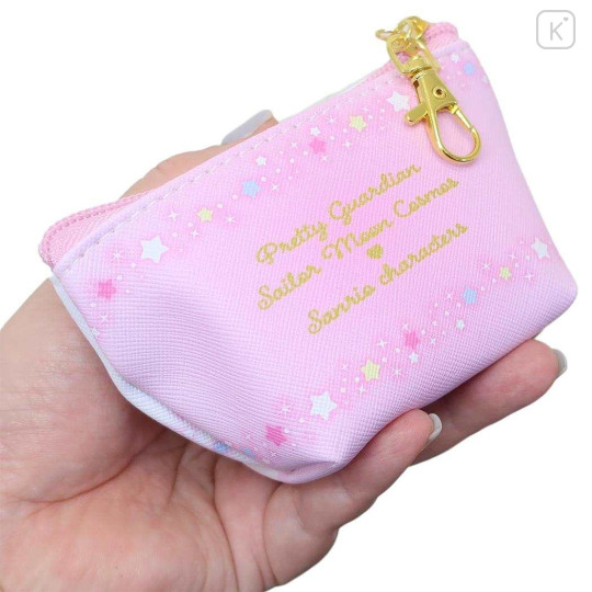 Japan Sanrio × Sailor Moon Cosmos Triangular Mini Pouch - Sailor Chibi Chibi Moon × Cogimyun - 2