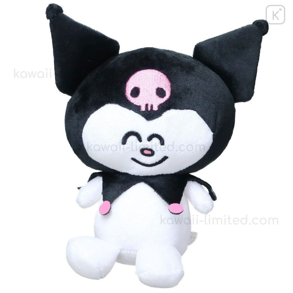 Japan Sanrio × Oekakisan Sitting Stuffed Toy - Kuromi | Kawaii Limited