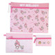 Japan Sanrio Flat Pouch Set - My Melody / Pink