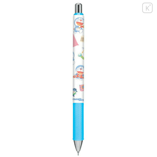 Japan Doraemon EnerGel Gel Pen - Blue & White - 1