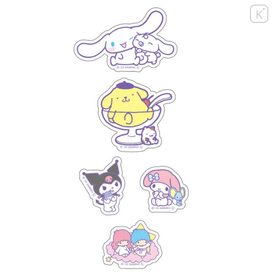 Japan Sanrio Vinyl Sticker Set - Characters / Happy - 2