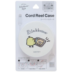 Japan Rilakkuma Cord Reel Case - Kiiroitori / Call