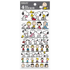 Japan Peanuts 4 Size Sticker - Snoopy / Kids