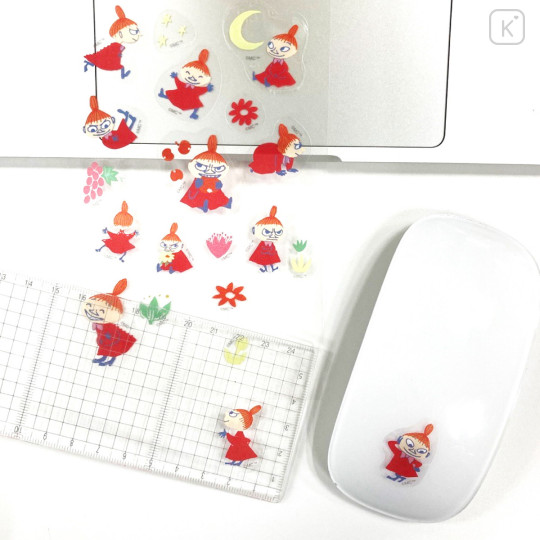 Japan Moomin Clear Sticker - Little My - 2