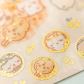 Japan Chiikawa Clear Seal Sticker - Friends / Orange - 3