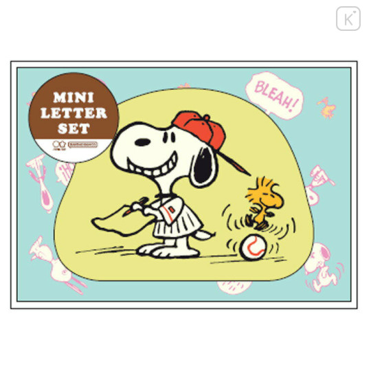 Japan Peanuts Die-cut Mini Letter Set - Snoopy / Smirk - 1