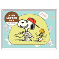 Japan Peanuts Die-cut Mini Letter Set - Snoopy / Smirk - 1