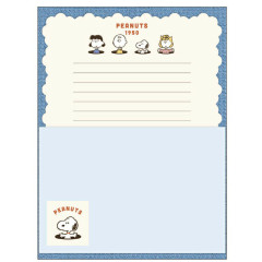 Japan Peanuts Letter Envelope Set - Snoopy / Navy