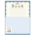 Japan Peanuts Letter Envelope Set - Snoopy / Navy - 1