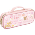 Japan San-X Mesh Pocket Pen Pouch - Rilakkuma / Sweet Happy Days - 1