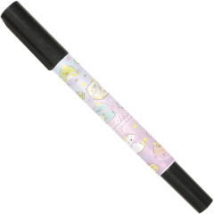 Japan San-X Oil-Based Twin Tip Marker Pen Fine & Bold - Sumikko Gurashi / Star Rainbow