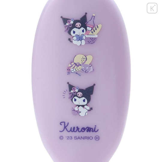 Japan Sanrio Oil Brush Comb - Kuromi / Pastel - 4