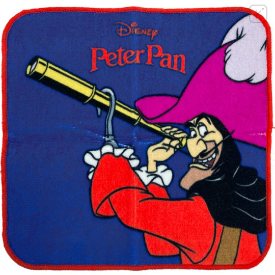Japan Disney Petit Towel Handkerchief - Peter Pan / Captain Hook - 1