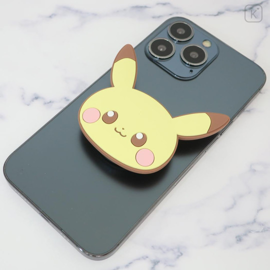 Japan Pokemon Pocopoco Smartphone Grip - Pikachu / Pokepeace - 2