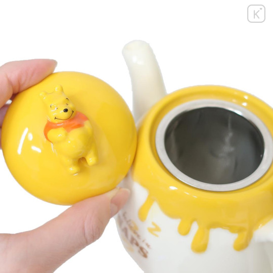 Japan Disney Teapot - Winnie The Pooh / Nap in Honey - 3