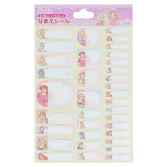 Japan Disney Name Tag Sticker - Princess Gathering