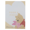 Japan Disney Mini Notepad - Pooh & Piglet / Hug Yellow - 2