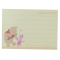 Japan Disney Mini Notepad - Pooh & Piglet / Hug Yellow - 3